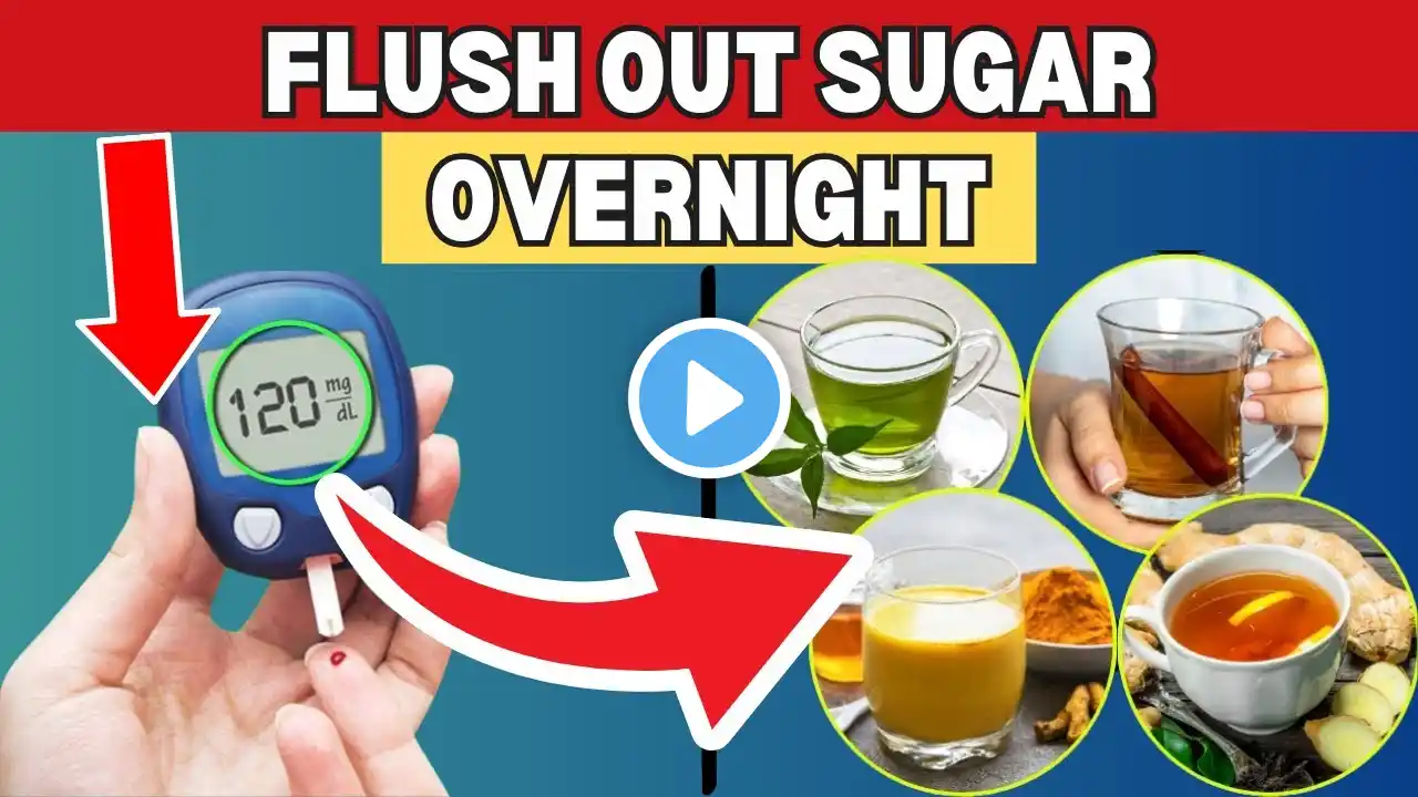 FLUSH Out Blood Sugar OVERNIGHT By Drinking These 8 SUPER Drinks