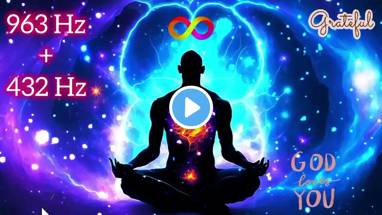 GOD'S FREQUENCY 963 HZ + 432 HZ with POWERFUL AFFIRMATION TO HEAL IN ALL FORMS & RAISE UR VIBRATION