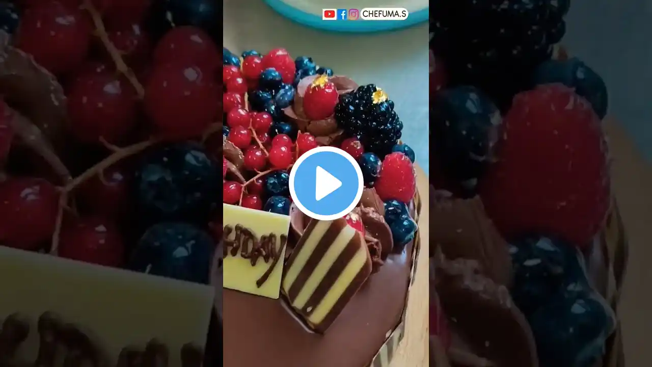 🔥Fresh Berries🍒🫐🍓 Chocolate Cake🎂 | #chocolatecake #happybirthdaycake #chocolate #chocolatelover