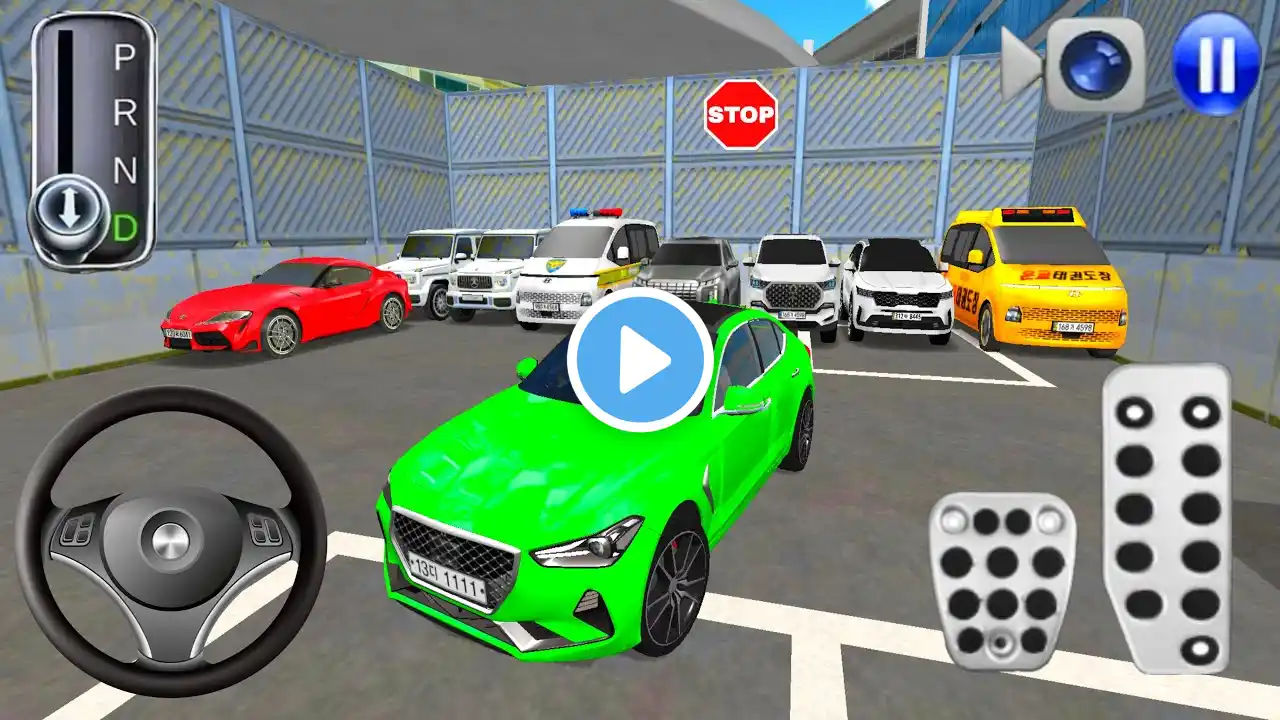 New Mercedes Amd Green Car Stuck For Parking | 3D Driving Class | Best Android gameplay Video