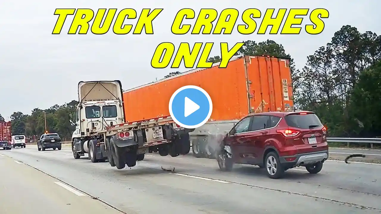 BEST OF SEMI-TRUCK CRASHES | Road Rage, Hit and run, Brake checks | COMPILATION 2024