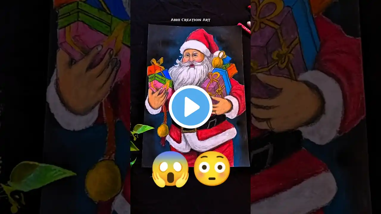 Santa Claus Drawing easy #shorts #shortvideo #trending #christmas #merrychristmasdrawing