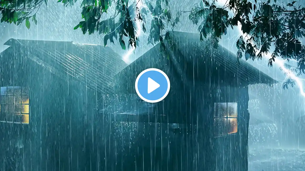 Tropical Rainstorm – Deep Sleep & Stress Relief in Minutes with Torrential Rain & Thunder Sounds