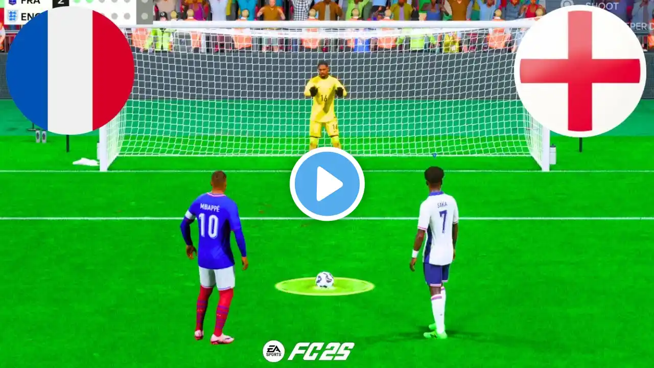 FRANCE VS ENGLAND | FC 25 | EURO CUP | PENALTY SHOOTOUT | FINAL