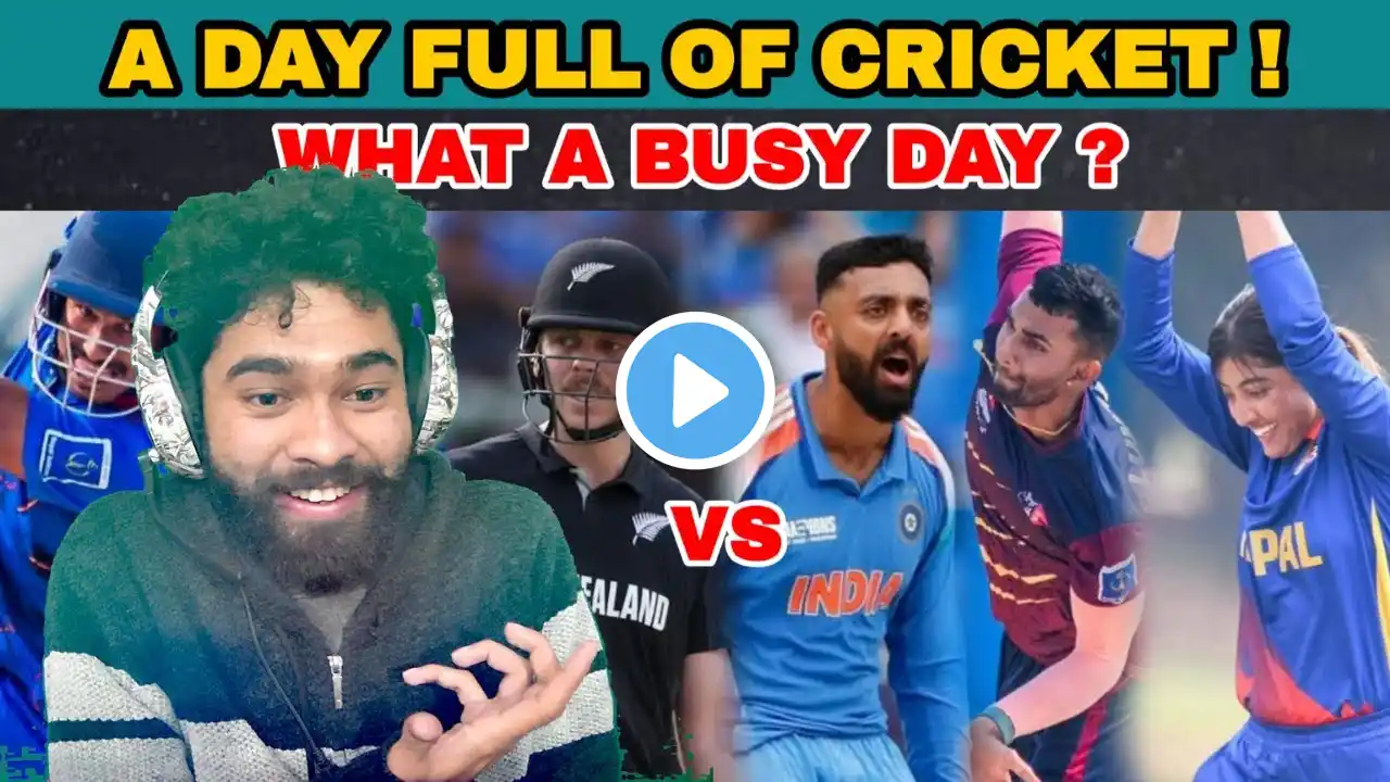 A DAY FULL OF CRICKET : INDIA VS NZ, PM CUP DAY 1, WOMEN TEAM WIN | WHAT A BUSY DAY !