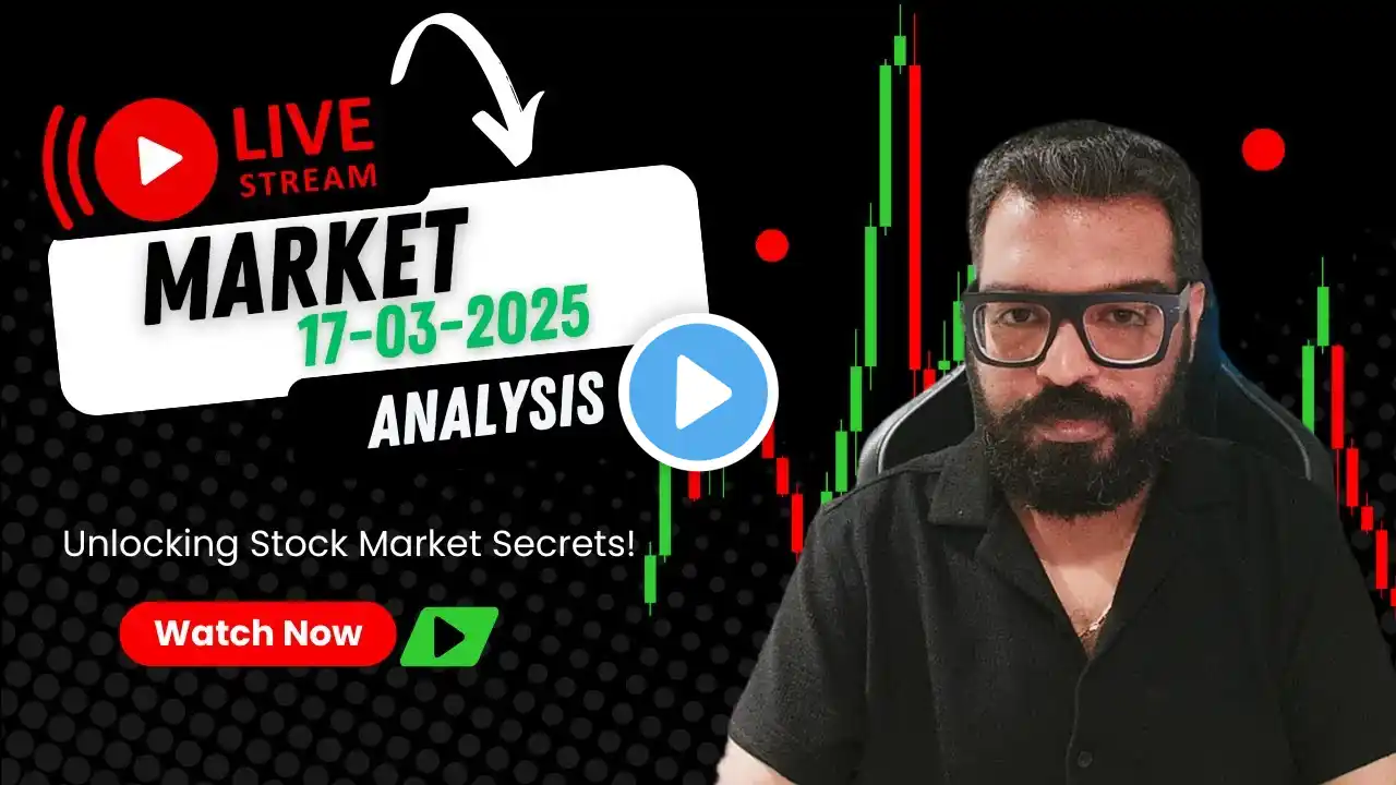 Live Market Trading on 17 March 2025 | Nifty analysis Today | Banknifty Live | Game of charts