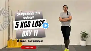 Full Body Cardio Workout DAY-11 (30 दिन में 5 किलो FAST Weightloss at home)@Fitnessbycoachkrupali