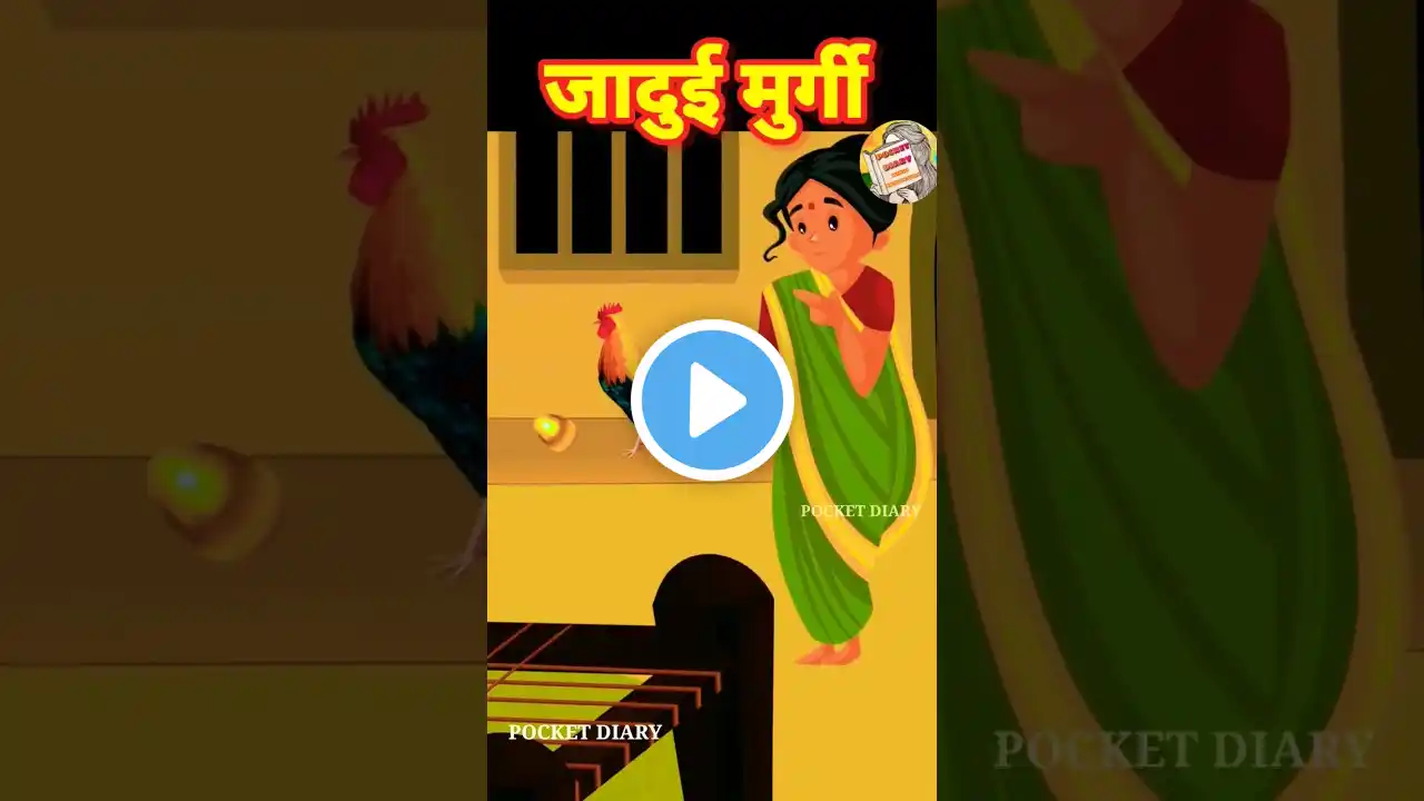 जादुई मुर्गी l JADUI MURGI l HINDI SHORTS l CARTOON STORIES l पंचतत्र कहानी l #shorts #jaduimurgi