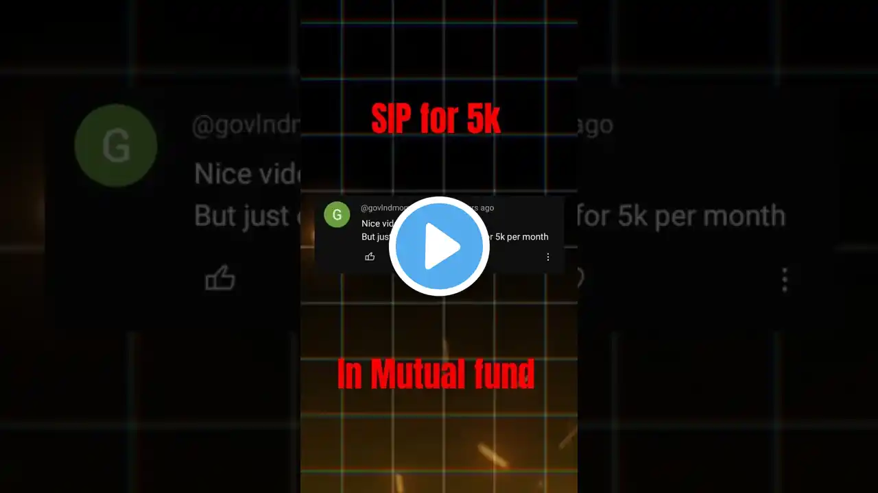 What is SIP for 5K per month in mutual fund #finance #shorts #ytshort