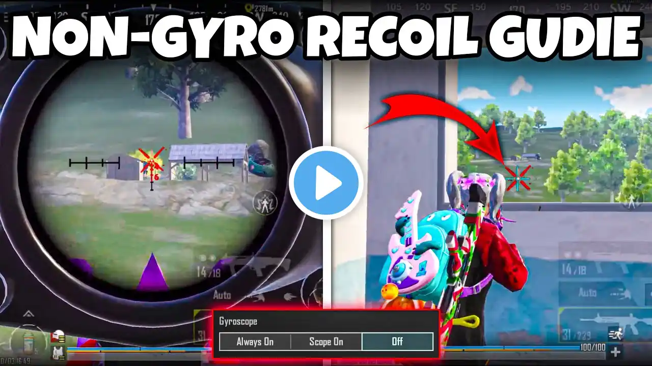 RECOIL CONTROL GUIDE FOR NON-GYRO PLAYERS FOR ZERO RECOIL🔥(Tips/Tricks) Mew2.