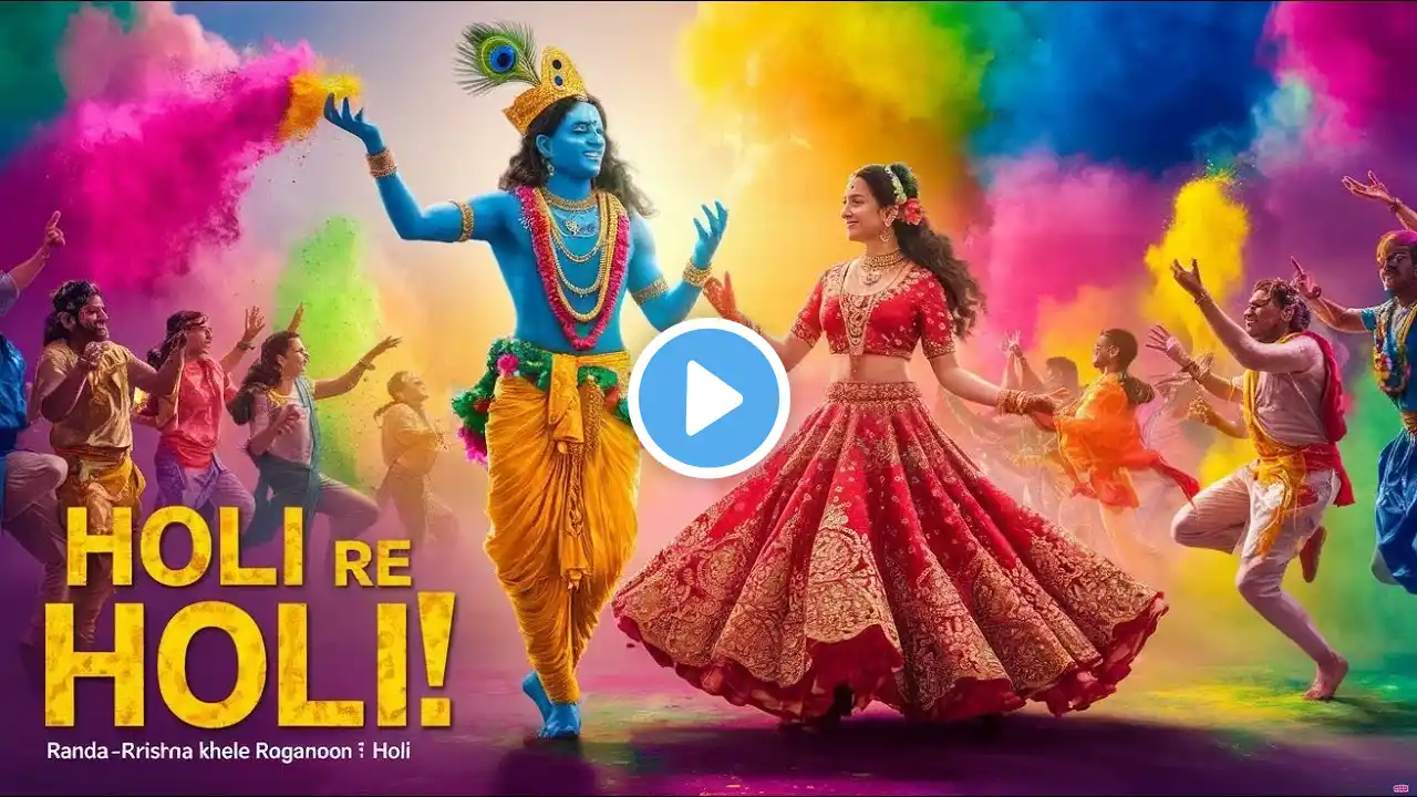 Hpli Re Holi – Holi 2025 Special | Radha Krishna Holi Song | Brij Ki Masti | DJ Remix