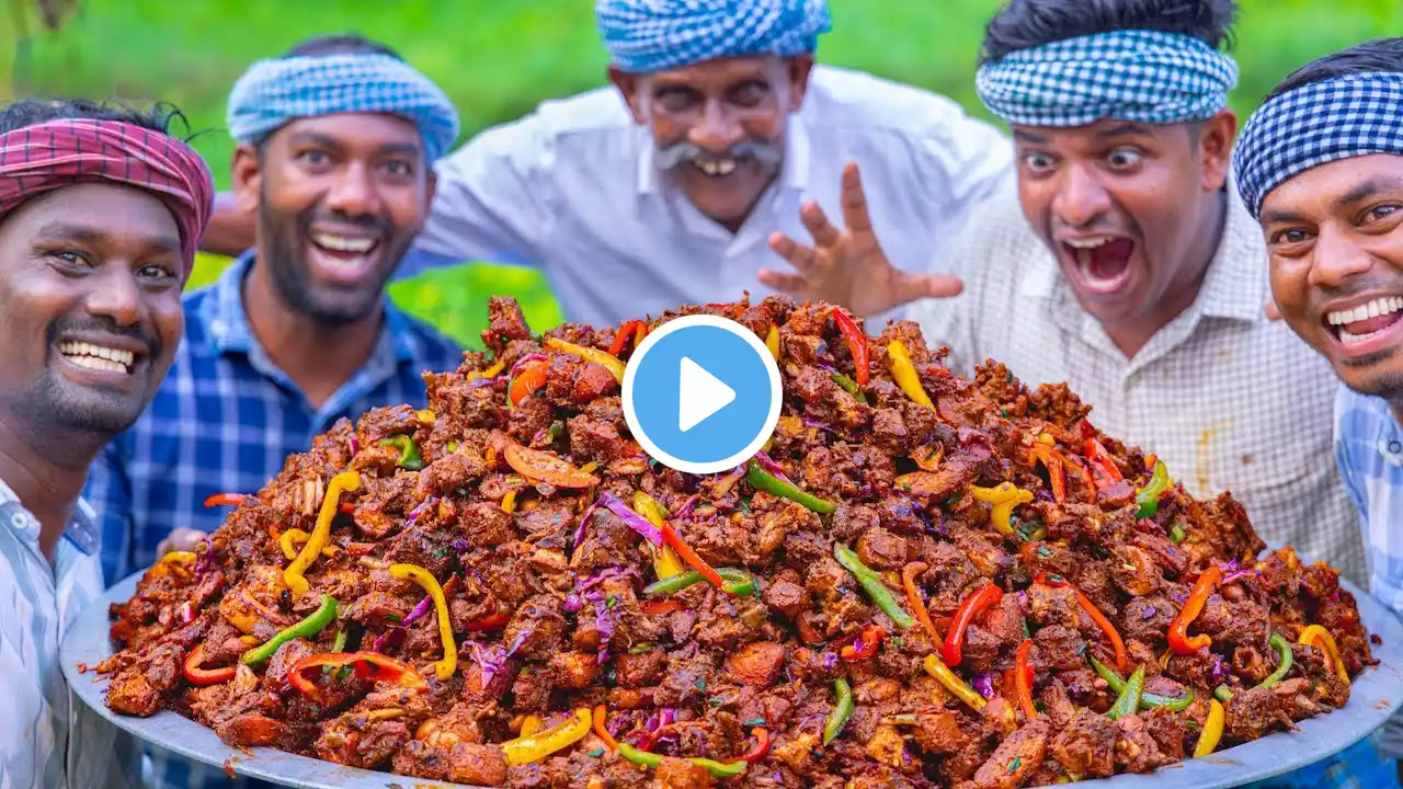 CHILLI GARLIC FRIED CHICKEN | Cooking and Eating in Village | Spicy Chicken Recipe | Chicken Starter