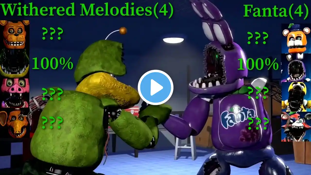 [SFM FNaF] Withered Melodies vs Fanta with HEALTHPOINTS