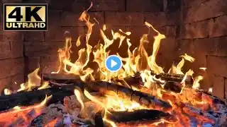 🔥 Fire Sounds For Sleep. Calming Sounds Sleeping Fireplace Screensave warm fireplace ambience