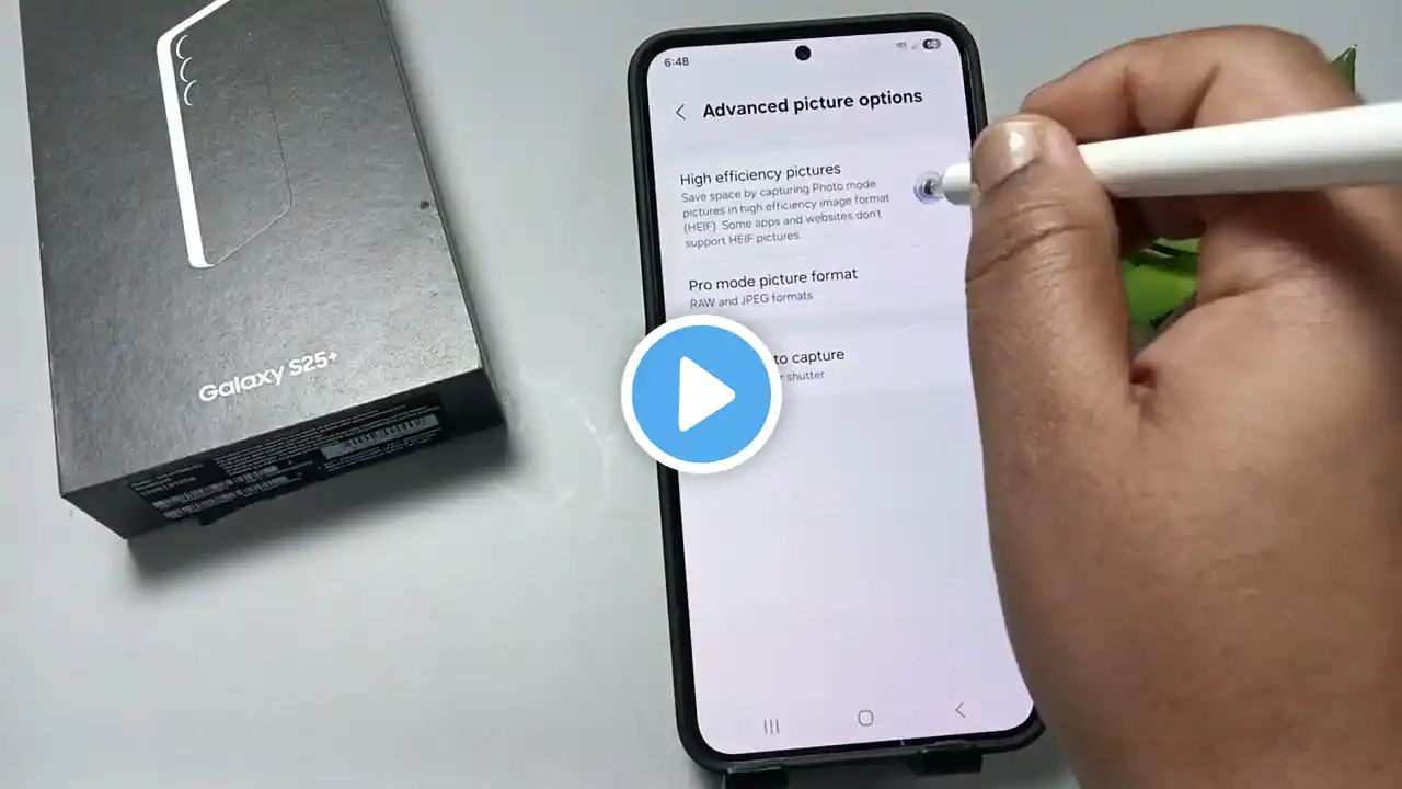 Samsung Galaxy S25/S25+/Ultra | How to Enable or Disable High Efficiency Pictures on Samsung S25+