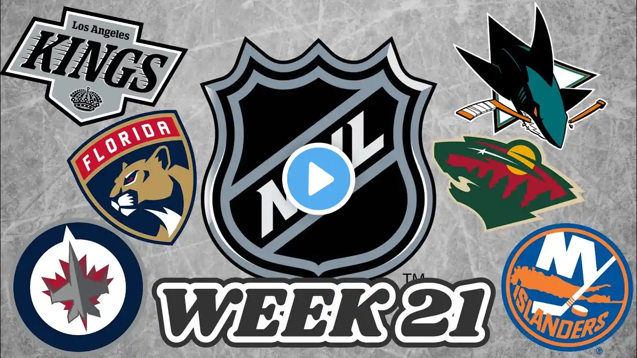 Predicting Week 21 of the 2024-25 NHL Season!!