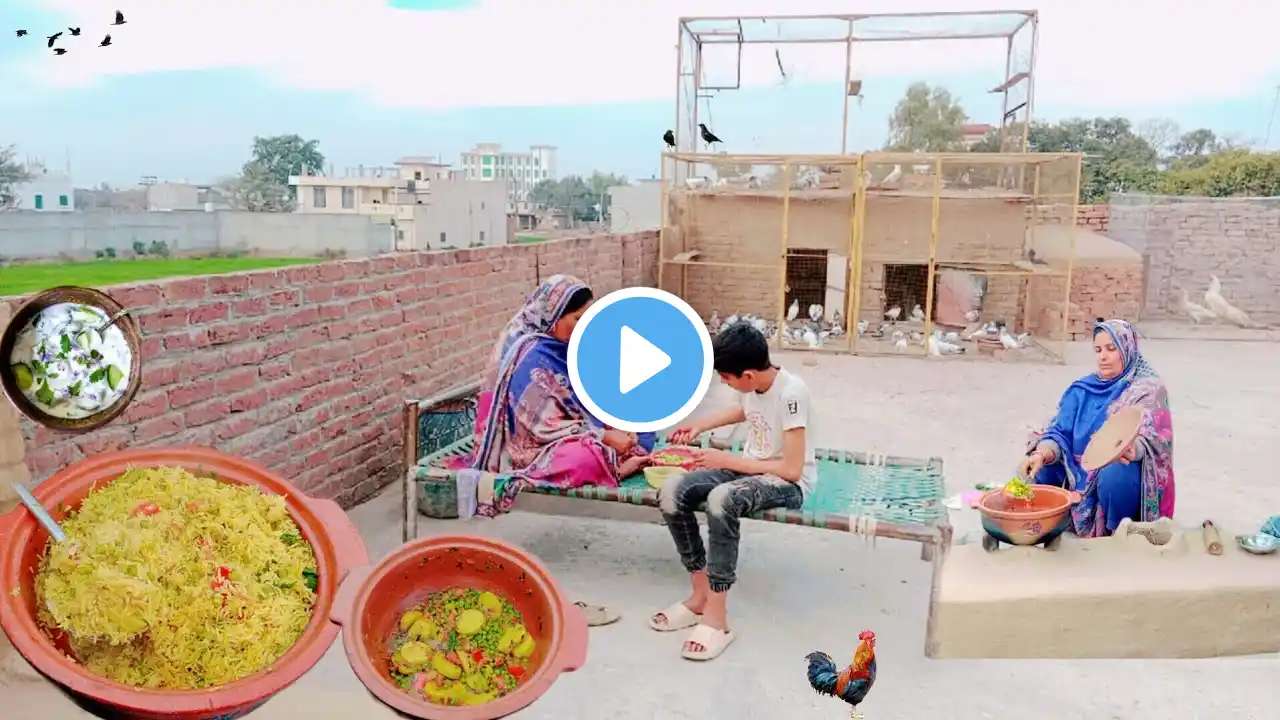 Rural Life In Village|Tandoori Matar Cholia Pulao|Pulao Recipe|Traditional Pakistani Life|