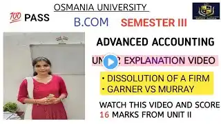 •••|| UNIT 2 || ADVANCED ACCOUNTING || EXPLANATION VIDEO || 💯 PASS ||‪@shivanipallela‬||•••