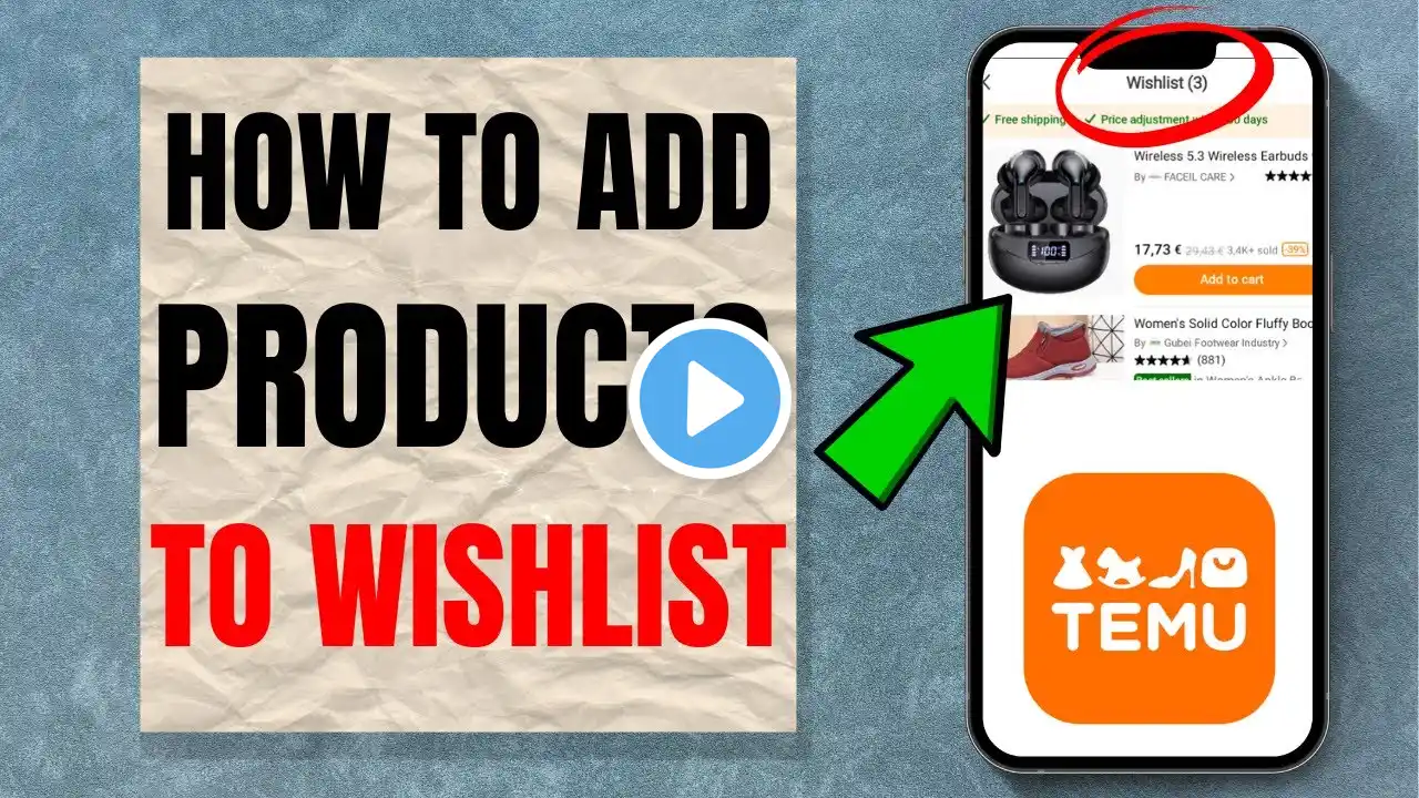 How to Add Products to Wishlist on Temu (EASY)