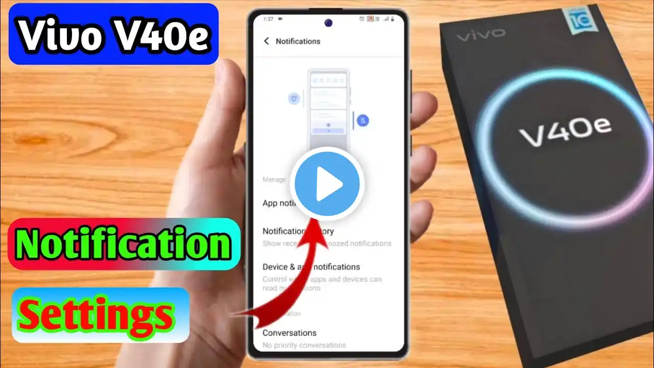 vivo v40e notification settings, vivo v40e notification off