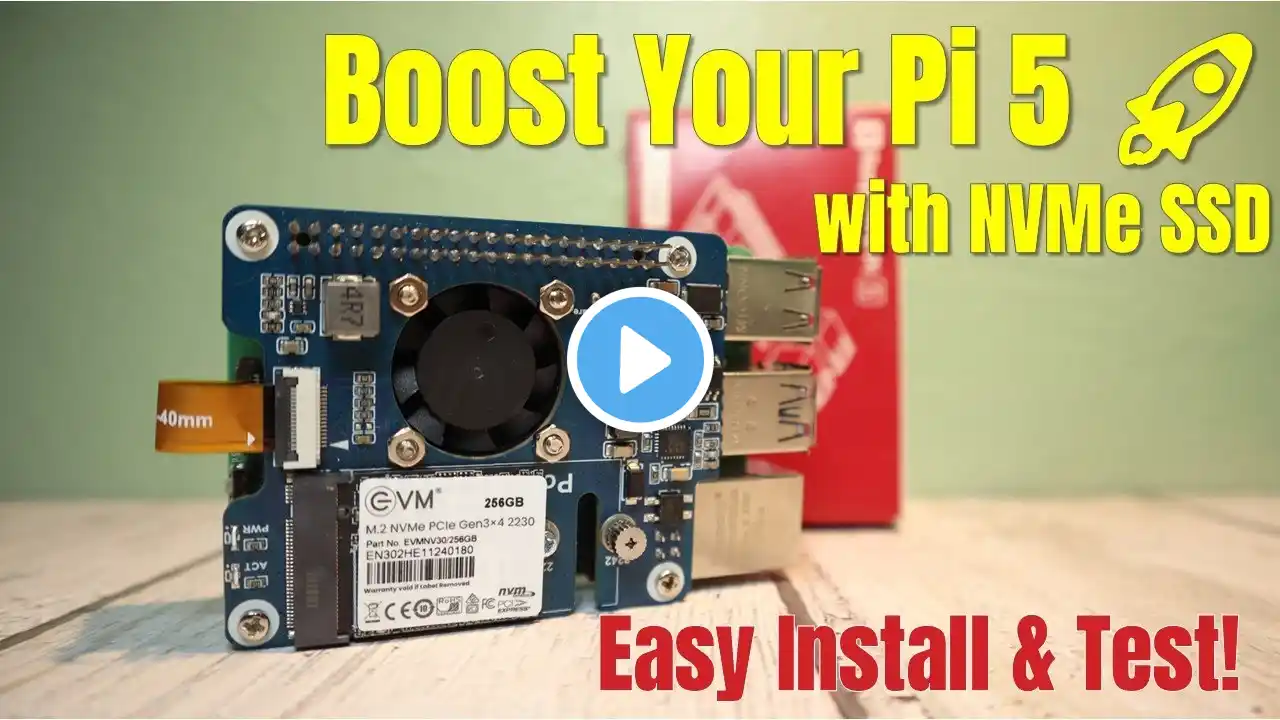 Install & Test NVMe SSD on Waveshare PoE M 2 HAT+ Raspberry Pi 5 Boot Setup