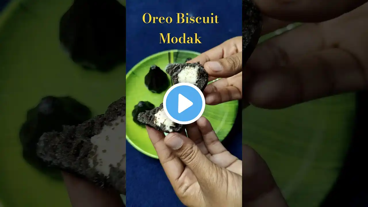 Modak Oreo Biscuit  | ओरिओ बिस्कीट मोदक | Sita Pichad #shorts #trending #viralshorts #shortfeed #yt