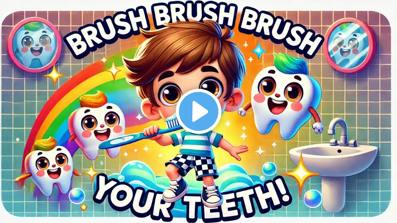 πͺ₯ Brush, brush, brush your teeth | Nursery Rhymes & kids Song