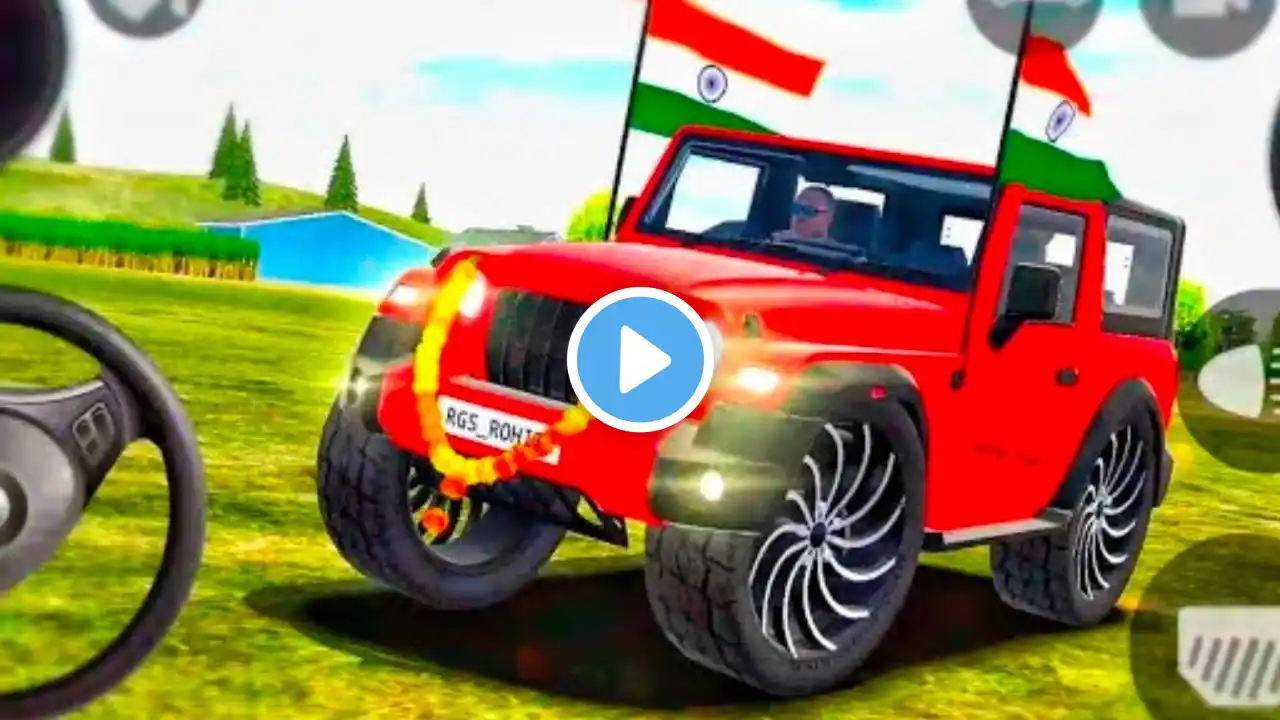 Dollar (Song) Modified 😈 Mahindra Green Thar | Indian Cars Simulator 3D | Car Game 3D@TharStunt555