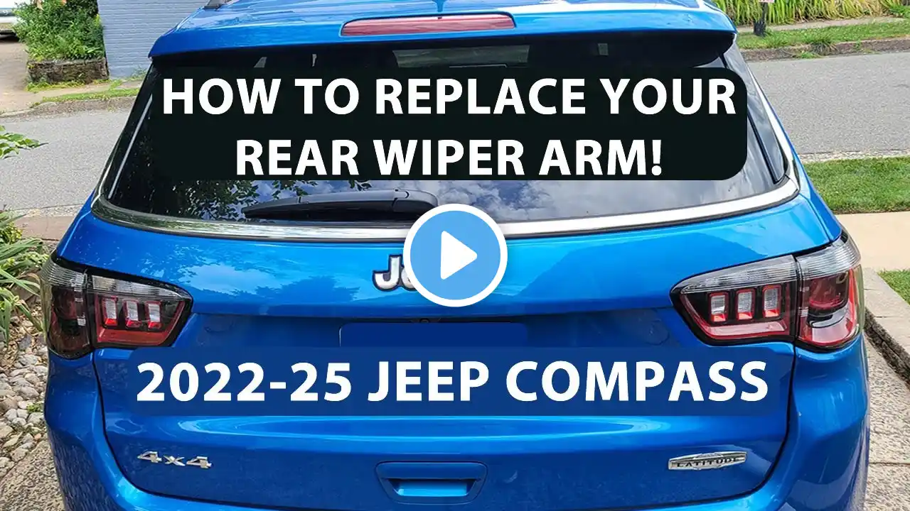 How To Remove/Replace 2022-2025 Jeep Compass Rear Wiper Arm.