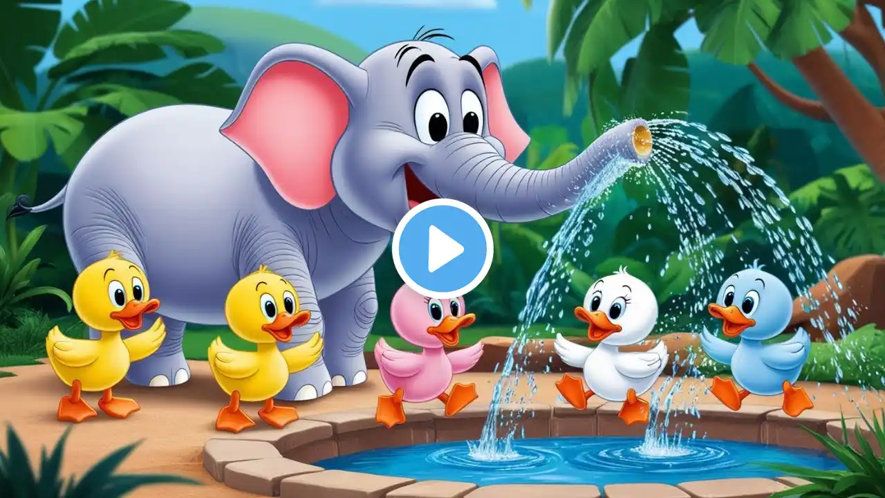 "Five Little Ducks Go to the Zoo | Fun Animal Adventure Song for Kids | Nursery Rhyme"