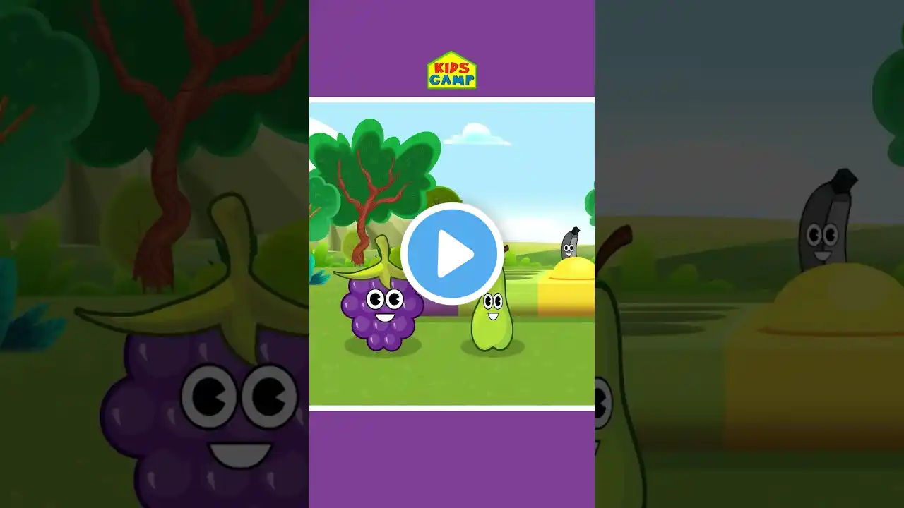 😍 POP IT Dancing Fruits - Learn Fruits Name & Color #shorts #educationalvideo