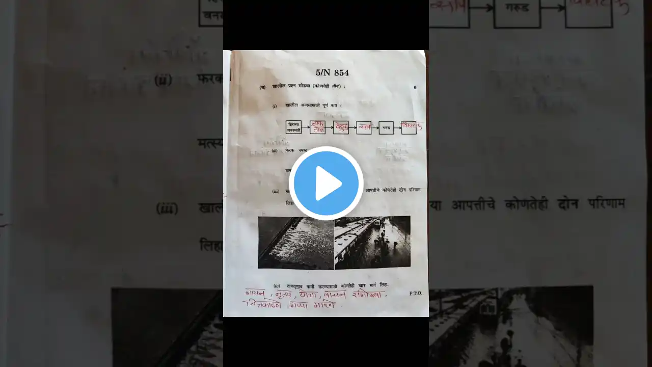 ✅ 10TH SCIENCE 2 BOARD PAPER 2025 🔥 | 10वी विज्ञान भाग 2 बोर्ड परीक्षा पेपर 2025 🤩 #sscboardexam2025