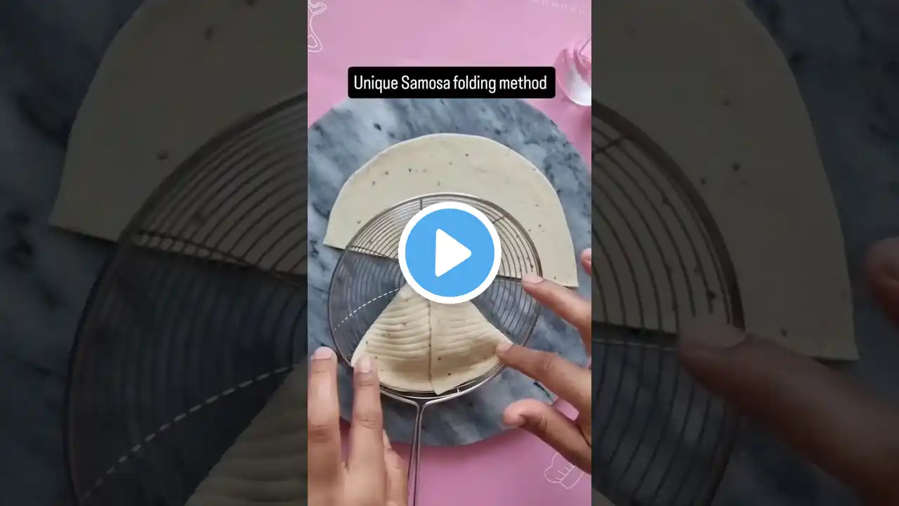 unique samosa folding method ♥️♥️ #reels #food #recipe #viralvideo #shorts