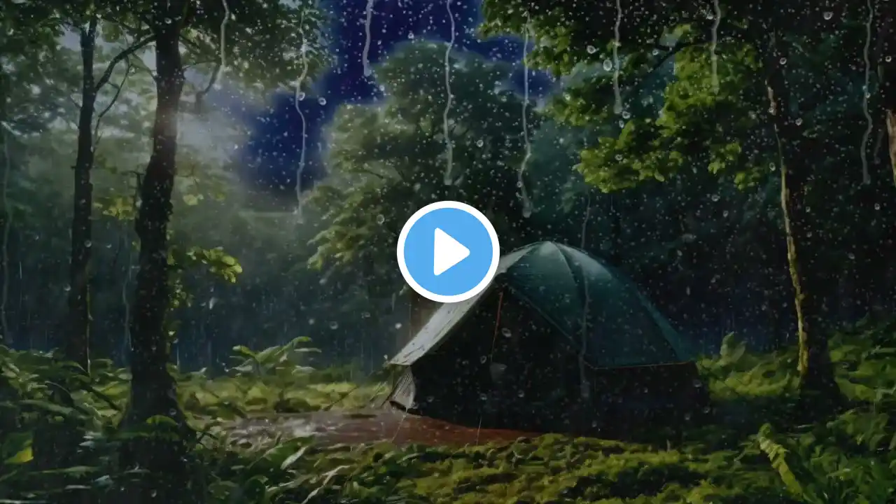 🔴 Reduce Anxiety, Release Stress & Get More Relax with Heavy Rain Sounds for Study or Meditation