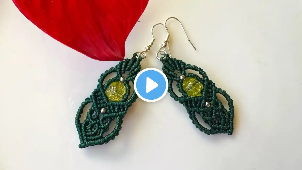 DIY Macrame Earrings | How to make earrings | Easy tutorial | #tutorial #earrings