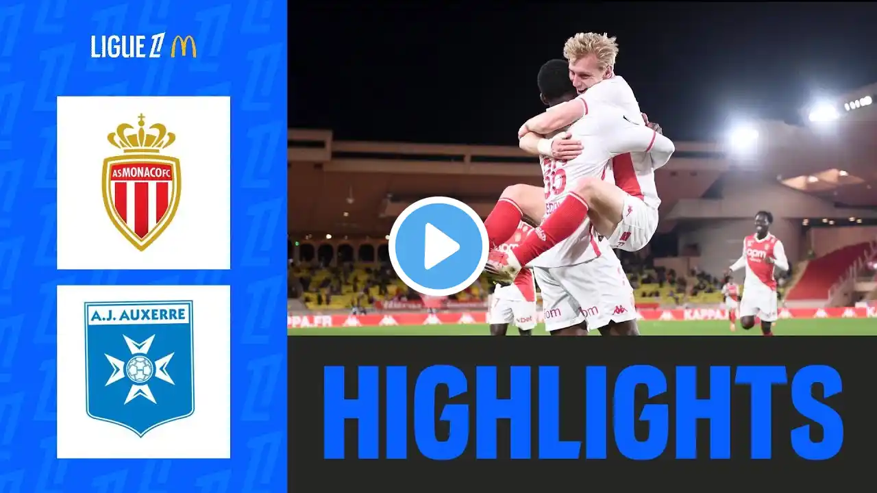 AS MONACO - AJ AUXERRE (4-2) - Week 20 - Ligue 1 McDonald's 24/25