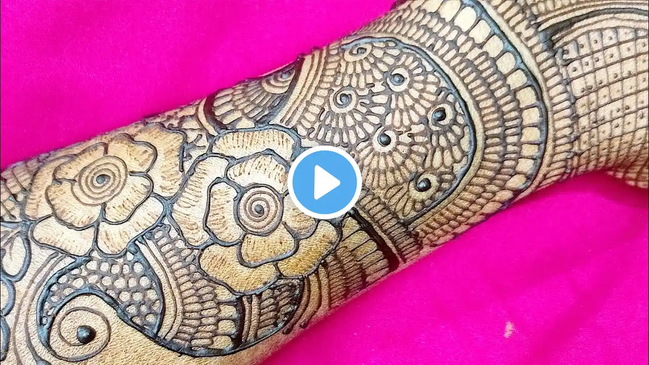 Beautiful Bridal Mehndi Designs for Full Hands l Latest Easy Simple Back Hand Mehndi Design Wedding