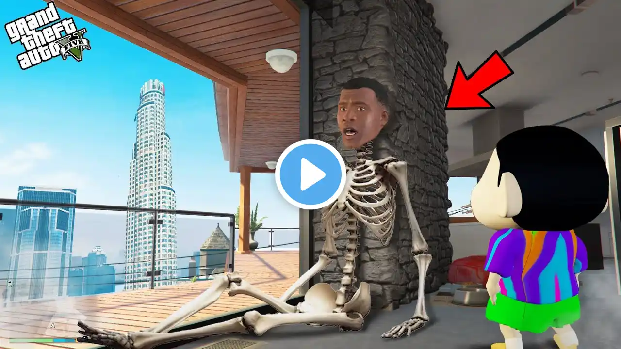 Franklin Find A Skeleton With Shinchan And Pinchan In GTA 5!