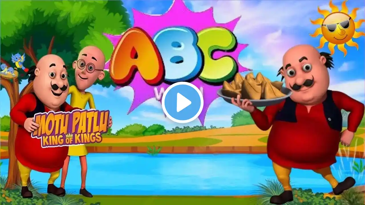 Motu Patlu ABCD Rhymes | ABC Alphabet Phonics Song - Learn Alphabet Jungle Version - 3D Animation