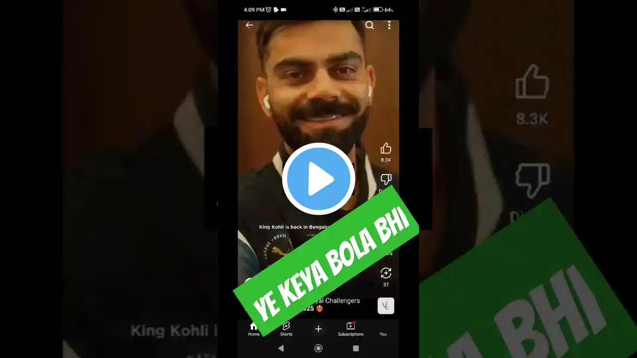 virat kohli❤ cricket love 😇viral🔥 video#shorts