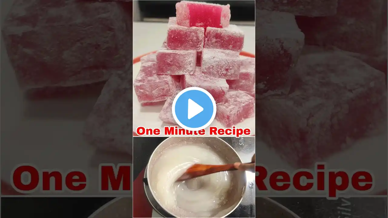 घर पर बनाएं एकदम असली तुर्की मिठाई | Authentic Turkish Delight Recipe | Bazaron Jaisi Mithas! #Viral