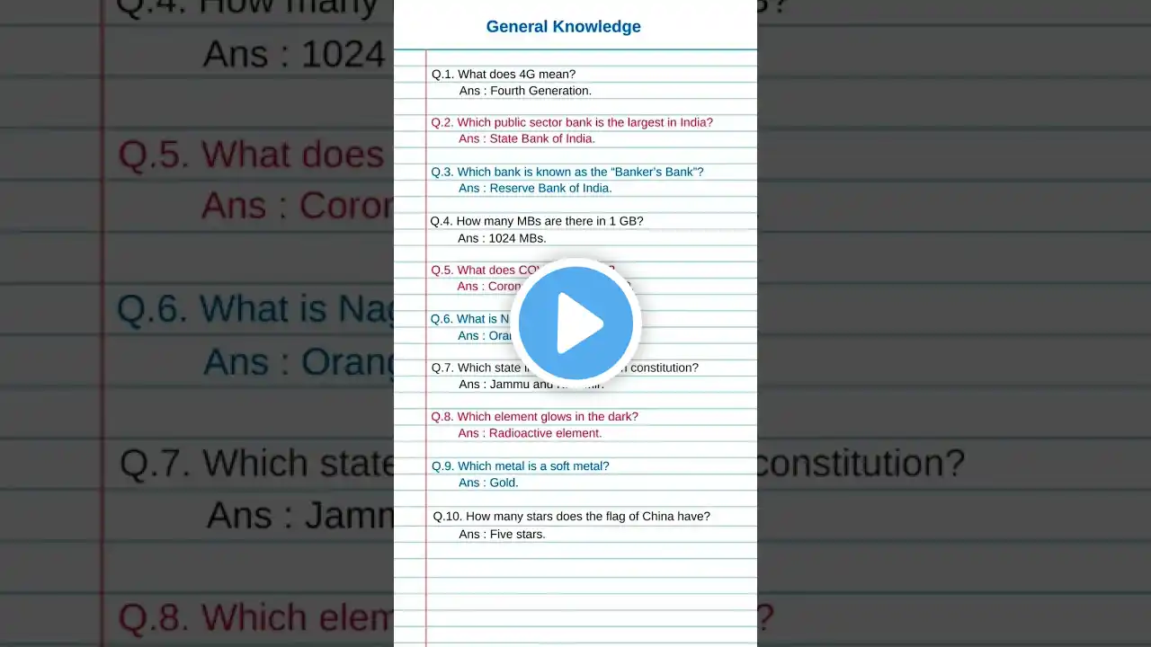 What does 4G mean? | General Knowledge | #knowledge #shorts