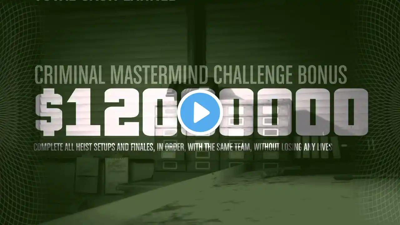 HOW TO DO THE CRIMINAL MASTERMIND CHALLENGE GTA ONLINE