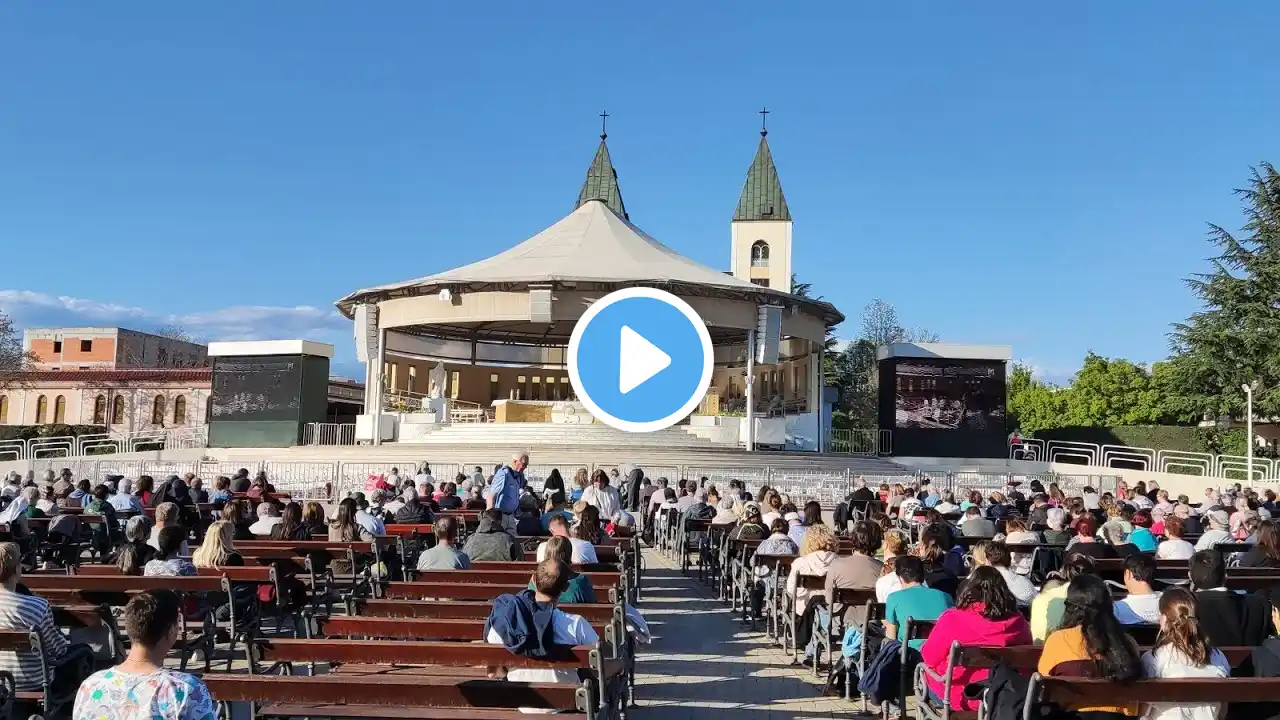 Medjugorje | Seven Our Father, Hail Mary, Glory be Evening Mass | April 22, 2022