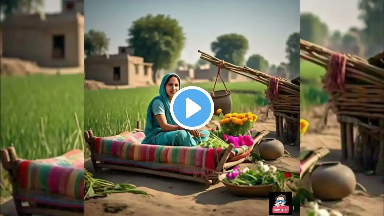 "Punjab Village Serenity (Video )Relaxing Music & Scenic Beauty"