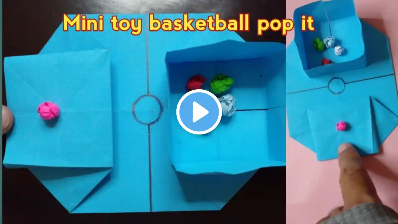 Basketball | mini toy basketball pop it | mini toy basketball | diy basketball | origami @sdr653