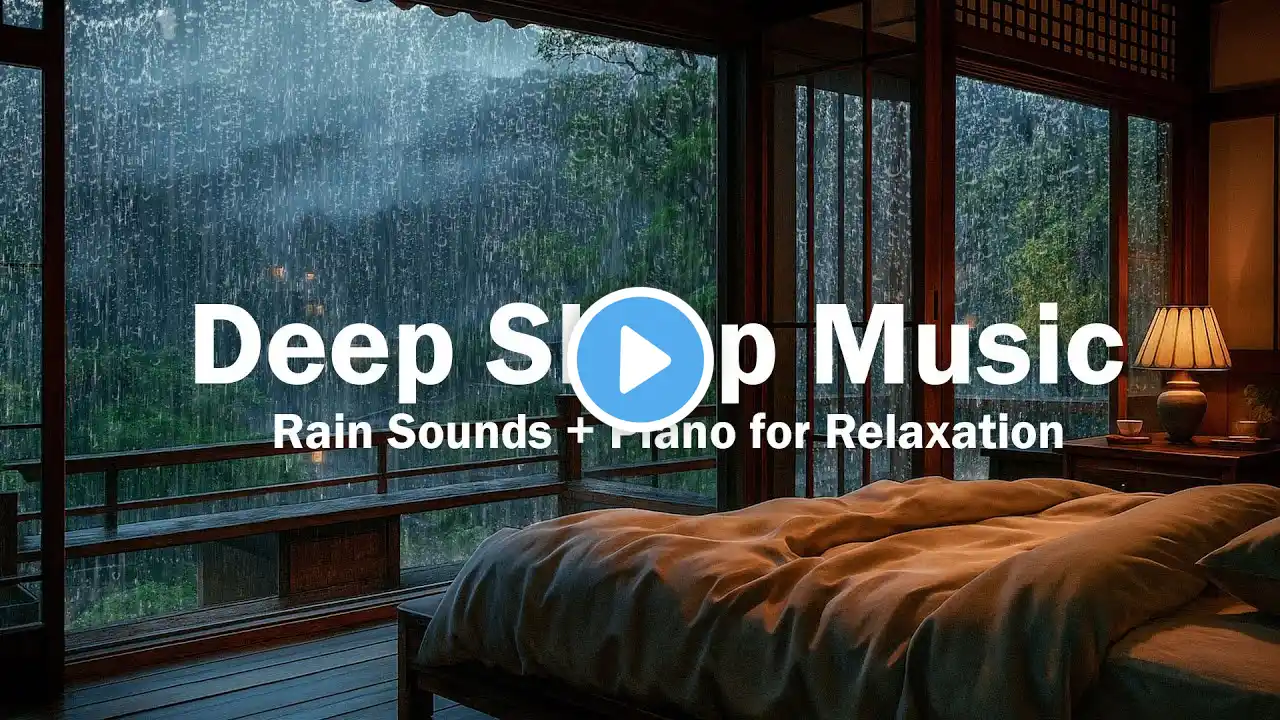 Relaxing Piano Music – Healing Rain Sounds for Meditation, Stress Relief Music – Deep Sleep Music