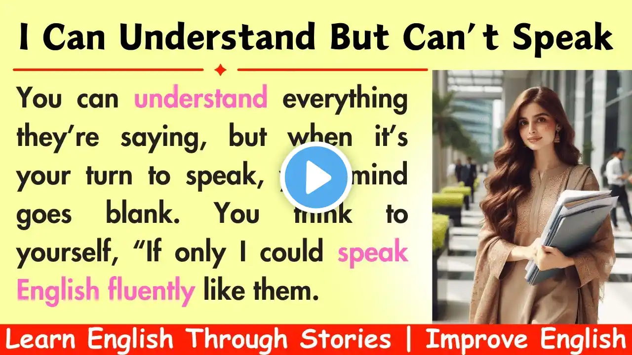 Learn English Through Stories Level 1 | Improve English | Understand but Can't Speak