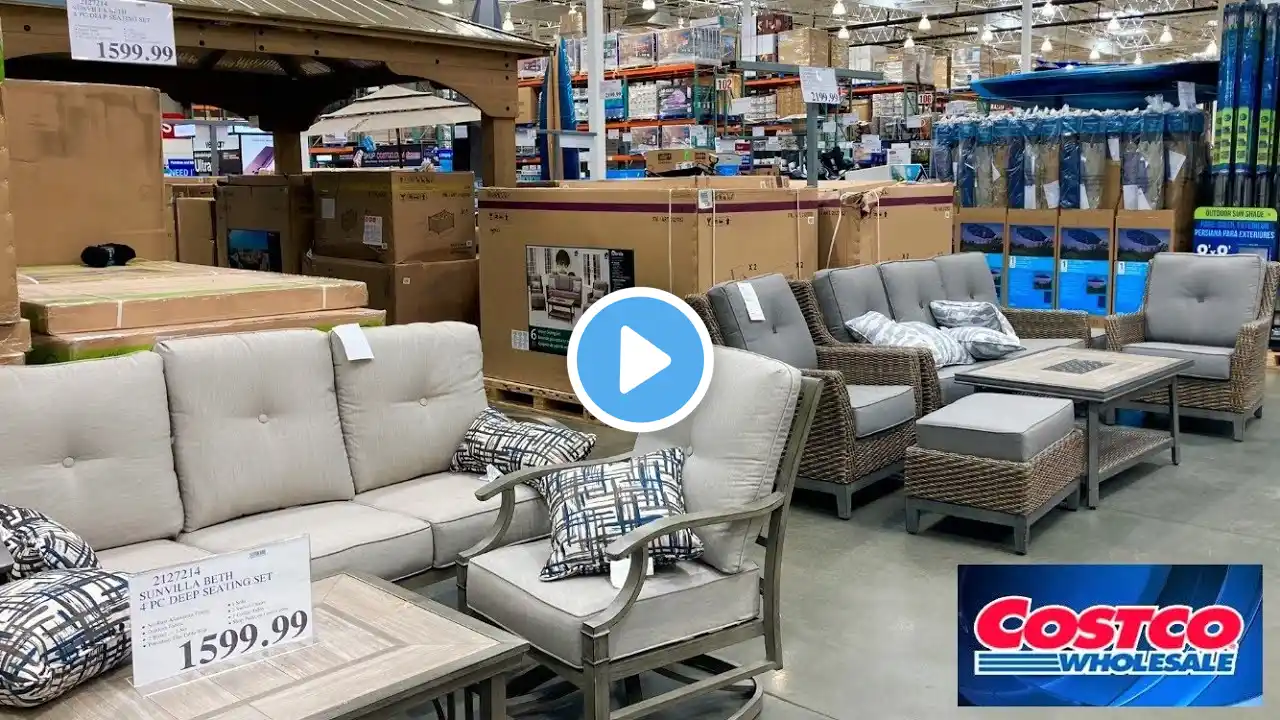 COSTCO SHOP WITH ME PATIO FURNITURE ARMCHAIRS KITCHENWARE HOUSEHOLD ITEMS SHOPPING STORE WALKTHROUGH