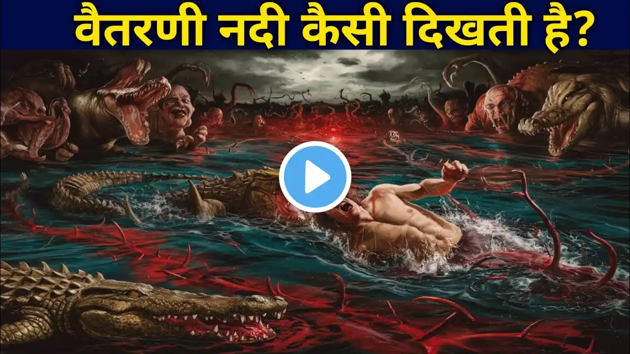 वैतरणी नदी कैसी दिखती है? || Description of the Vaitarini River in Garuda Purana ||